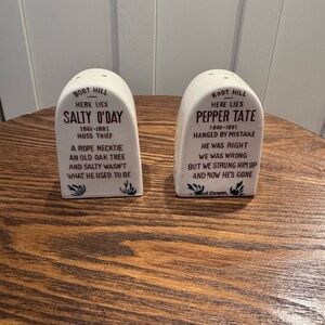 Boot Hill Tombstone Salt and Pepper Shakers